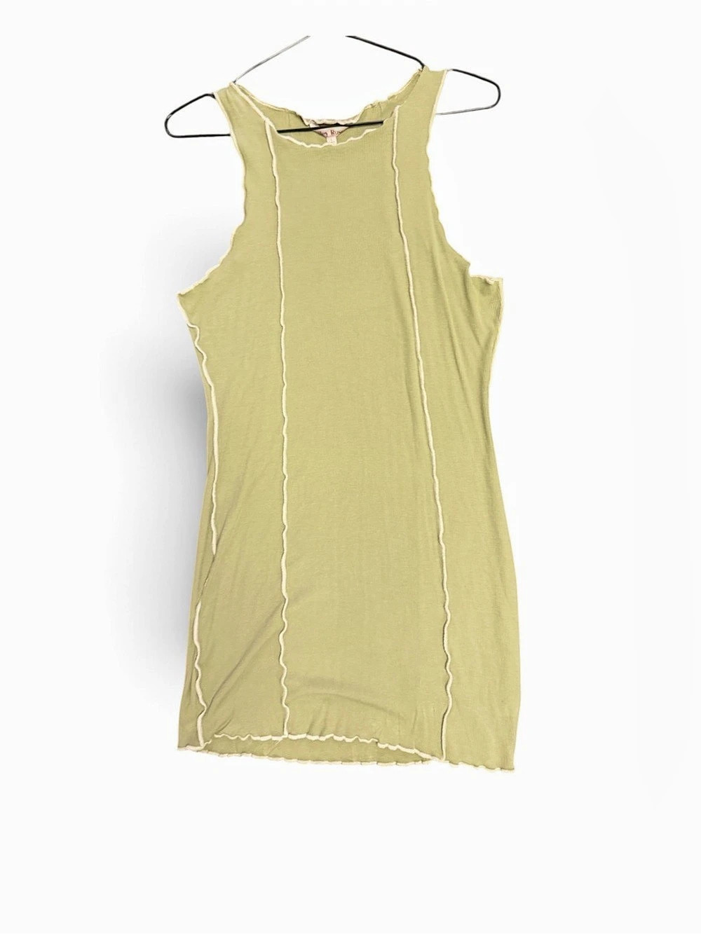 Bailey Rose Lettuce Hem Tank Dress Green Size Large
